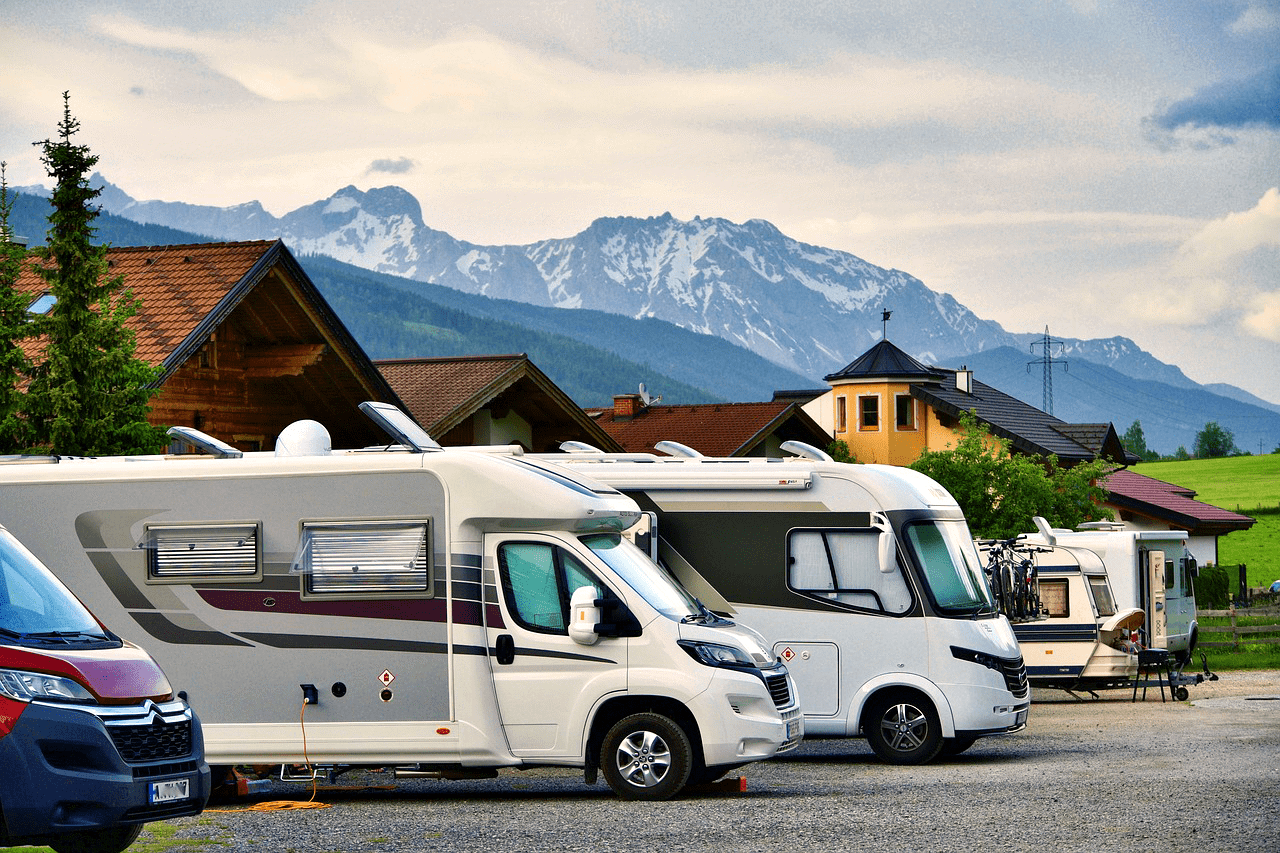 RVs at campground