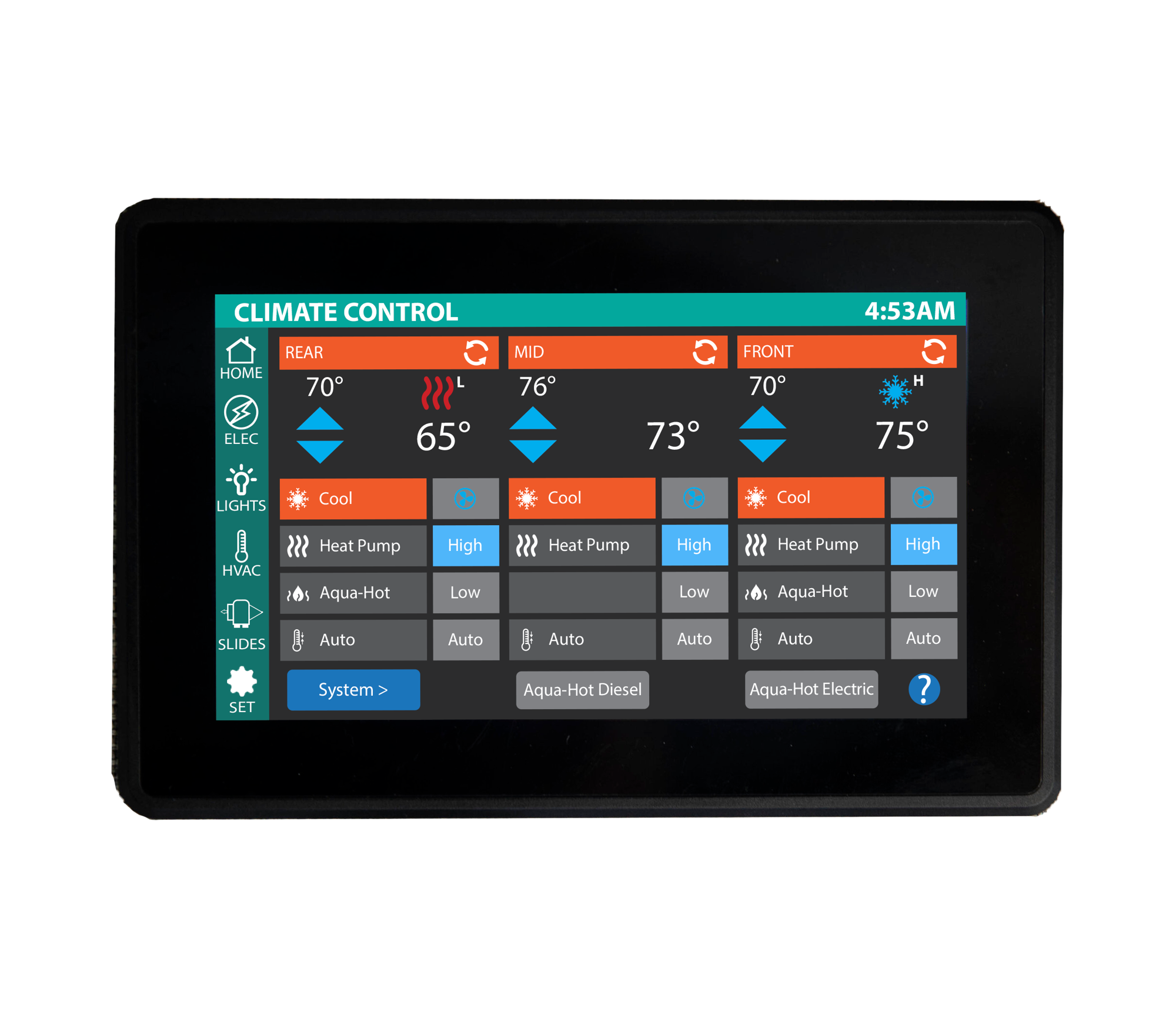 Polaris 10-in touch screen