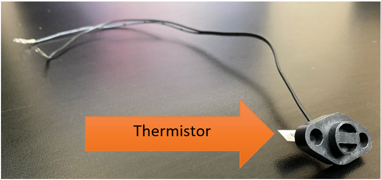 Thermistor labeled